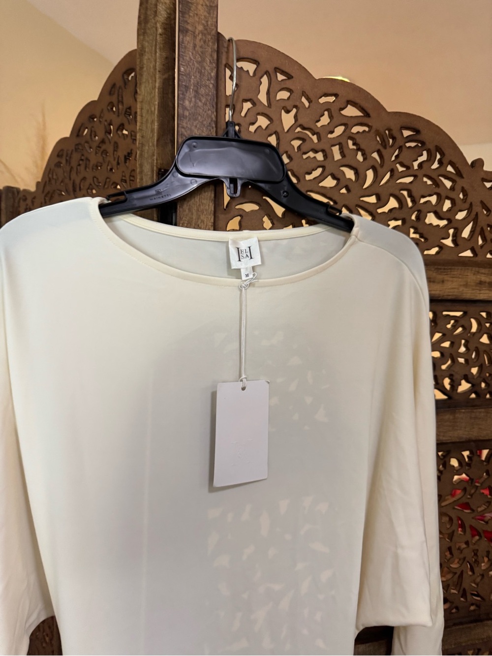 Helsa Matte Jersey Open Back Dress Ivory NEW NWT - Picture 5 of 5